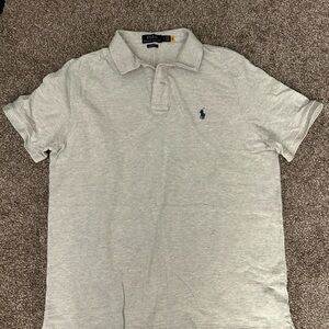 Polo by Ralph Lauren Light Gray Polo Shirt for Men
